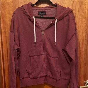 American Eagle Outfitters Burgundy Hoodie